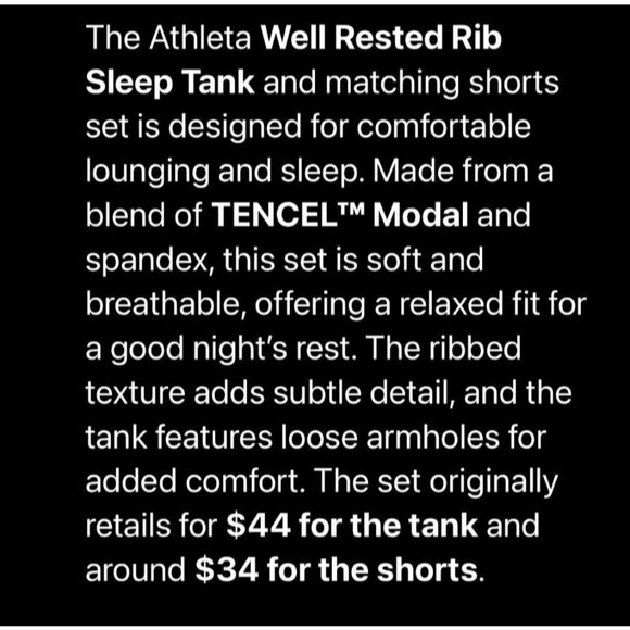 NWT Athleta Well Rested Rib Sleep Tank Womens M Burgundy Comfy Soft - Picture 7 of 8